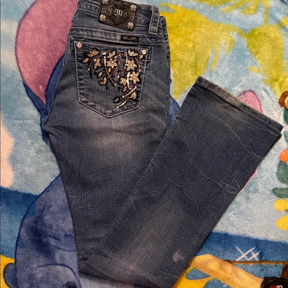 Miss Me Embellished Dark Blue Jeans